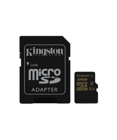 Kingston Digital 32GB Microsdhc Class U3 UHS-I 90R/45W + SD Adapter (SDCG/32GB)