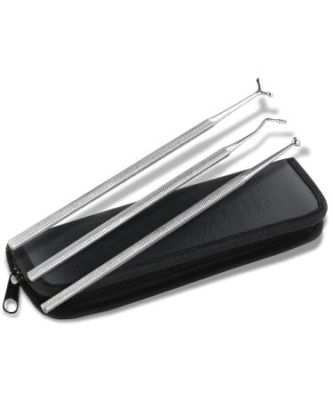3-piece acupressure pen scar stick acupuncture massage stick set in a practical storage case - special designs