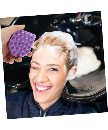 BUIFULSIC 1STK Bathing Brush | Silicone Dog & Body Massager Brush | Hair Shampoo Brush - Violet 8.5x7cm - Buy Online on GoSupps.com