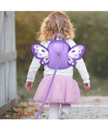 Accmor Toddler Harness Backpack Leash - Cute Butterfly Kid Backpack with Anti Lost Wrist Link - Purple Oval - Buy Online on GoSupps.com
