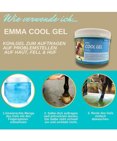 EMMA 2 x Cooling Horse Balm 1000 ml Refreshing Ointment with Arnica Massage Cream for Tendons Joints Muscles and Ligaments Extra Strong Horse Ointment - Buy Online on GoSupps.com