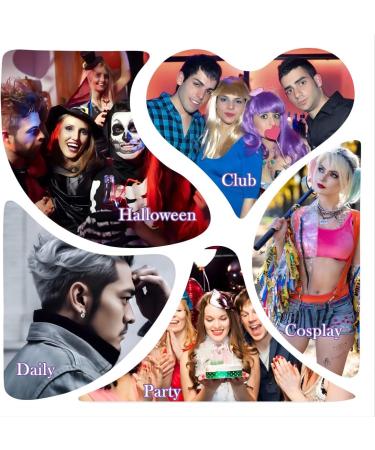 120g Temporary Silver White Hair Color Wax with Dye Brush Instant Natural Hairstyle Cream Disposable Coloring Mud for Men Women Washable Styling Pomades for Party Cosplay DIY Halloween - Buy Online on GoSupps.com