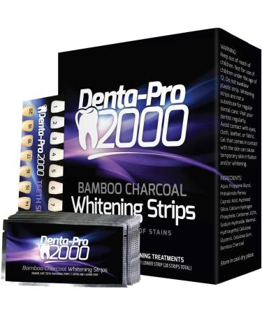 Teeth Whitening Activated Bamboo Charcoal Strips - Instantly See Results Without The Messy Charcoal Powders