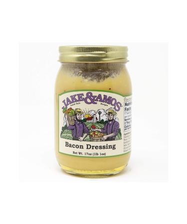 Jake & Amos Homemade Bacon Dressing Famous in Amish Country Pint (Pack of 2)