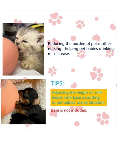 Puppy Milk Feeder with Four 4 Nipples Silicone Puppy Nursing Station Pet Milk Feeder Bowl for Kittens  Puppies  Rabbits Kitten Nipple Puppy Feeder Capacity 200ml 6.76us fl oz Pink - Buy Online on GoSupps.com
