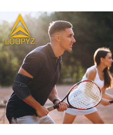 LOOPYZ Elbow Brace Tendonitis for Women and Men Epicondylitis Elbow Brace Elbow Orthosis for Sprain Arthritis Post-Tennis Injury - Buy Online on GoSupps.com