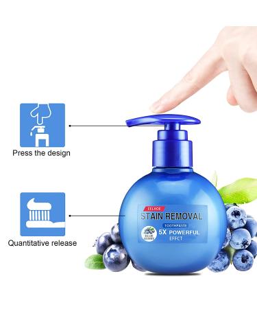 FREEORR 2Pcs Stain Removal Gel Toothpaste - Fresh Breath, Fight Bleeding Gums, Durable Pump Design - Buy Online on GoSupps.com