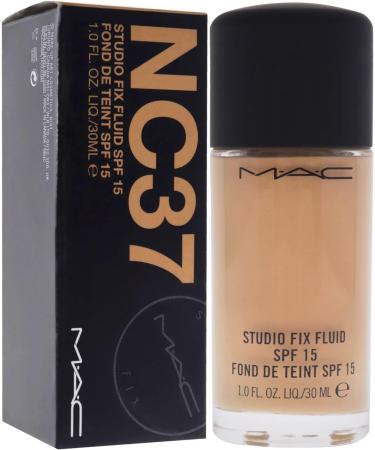 MAC Studio Fix Fluid SPF 15 Foundation NC37 - Medium Peachy 30.00 ml - Buy Online on GoSupps.com