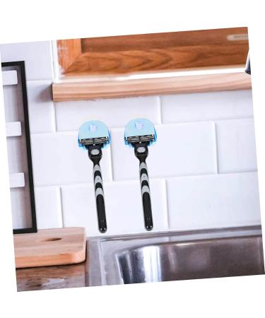 Hakidzel 2-Pack Suction Cup Razor Holder Rack - Wall-Mounted Shaver Storage for Bathroom - Buy Online on GoSupps.com