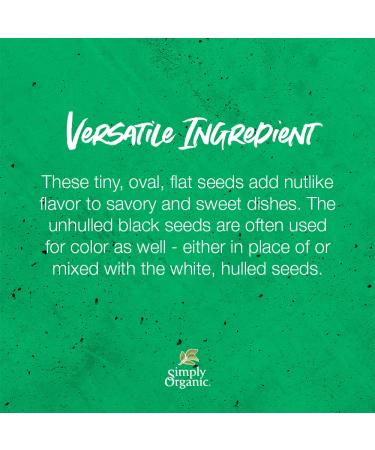 Buy Simply Organic Whole Black Sesame Seeds | 3.28 oz - Certified Organic & Premium Quality - Buy Online on GoSupps.com