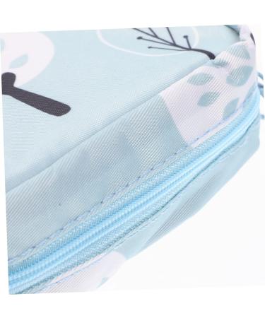 Lurrose Women's Mini Towel Storage Bag - Heart Design Menstrual Holder - Sky Blue 13x13x5cm - Ideal for Bandages & Daily Use - International Shipping Available - Buy Online on GoSupps.com