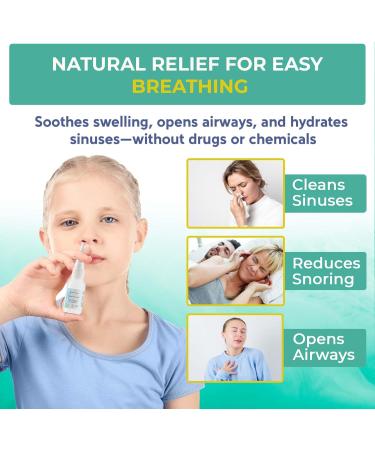 SP RHINO Natural Nasal Spray - Saline Nasal Spray decongestant Reduces Snoring, Relieves Allergy & Sinus Congestion - Family-Safe Moisturizing Mist - Non-Medicated, Steroid-Free, Preservative - 25ml - Buy Online on GoSupps.com