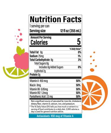 BUBBL'R Twisted Elix'r Antioxidant Sparkling Water with Natural Caffeine - 0g Sugar, Gluten Free, All Natural Flavors - 12 Fl Oz Cans, 12 Pack - Buy Online on GoSupps.com