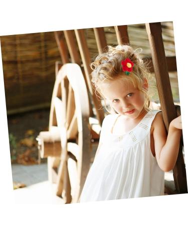 10pcs Hairpin Accessories Kids Hair Clips for Girls Sewing Floral Applique Diy Phone Case Material Assorted Color 2 4X4cm - Buy Online on GoSupps.com