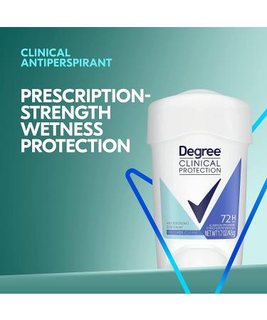 Degree Clinical Strength Shower Clean Deodorant for Women - 1.7 oz (Pack of 1) - Buy Online on GoSupps.com