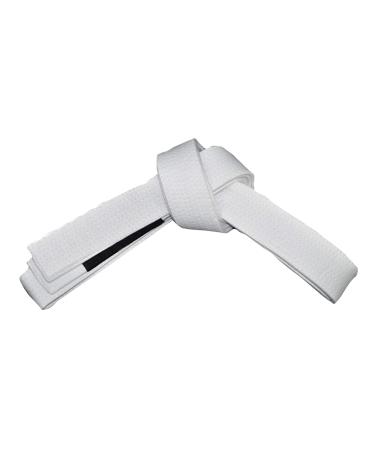 BJJ Belt Kids Size - Kids Size Brazilian Jiu-Jitsu Belt 100% Cotton Durable Lightweight Design BJJ Gi Belts White M0