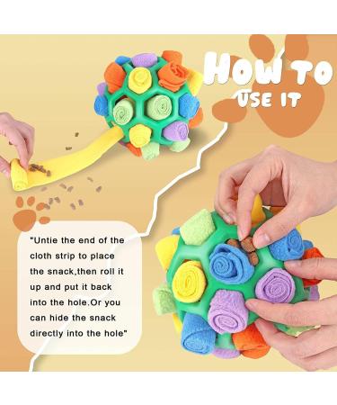 Sniffed Ball for Dogs - Interactive Sniffing Toy Odor Training & Washable Snack Ball for Intelligence & Instinct Training - Buy Online on GoSupps.com