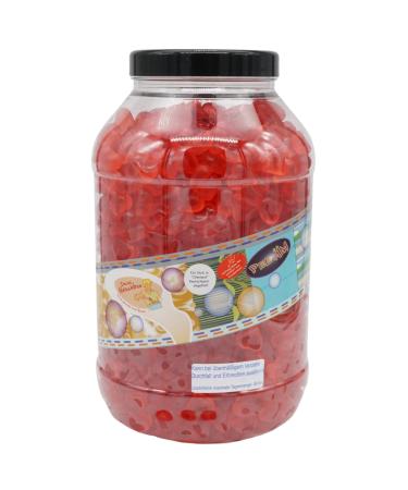Your Naschbox |Sugar -free fruit rubber heart |3kg Mega Pot |XXL large pack - as a gift for Valentine's Day or for your favorite man 3000g Mega Pot