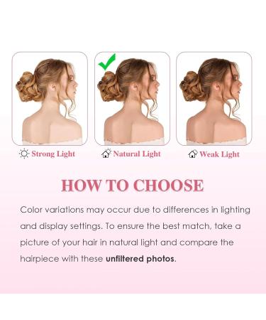 Buy Tess Hair Part with Rubber Band 55g - Medium Blonde Synthetic Hair Extension for Women & Girls | Large Bun Hair Tie - Buy Online on GoSupps.com