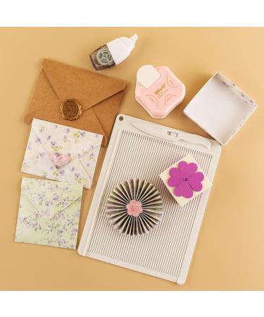 2Pcs Multi-Purpose Scoring Board Set for Card Making and DIY Projects - Envelope Maker, Bone Folder, Corner Rounder Punch - White & Blue Score Board - Buy Online on GoSupps.com