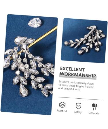DOITOOL Rhinestone Hair Clip Girls Hair Clips Hair Clips for Girls Diamonds Hair Clip Wedding Hair Pins Diamond Hair Clips Crystal Bobby Zinc Alloy Bride Horse Eye Hair up - Buy Online on GoSupps.com