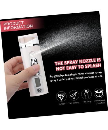 AUTSUPPL Hydrating Instrument Handheld Mist Sprayer Hand Held Steamer Face Care Tool Air Humidifier Abs White - Buy Online on GoSupps.com