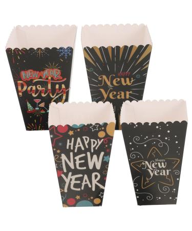 COHEALI 4pcs French Fries Popcorn Container Snack Bag Popcorn Buckets Popcorn Cup Movie Night Supplies Snack Holder Party Snack Container Popcorn Bowl Snack Bucket Packing Box Paper Candy