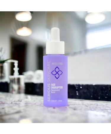 Serious Skincare Absolutes Age Disrupter Serum - Resveratrol Youthful Radiance with Grape Skin Stem Cells - Revitalize & Improve Elasticity - 1 oz - Buy Online on GoSupps.com