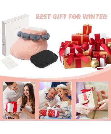 Buy Electrically Heated Foot Warmer - 3 Heat Levels USB Plush Slippers & Foot Muff for Ultimate Comfort - Pink - Buy Online on GoSupps.com