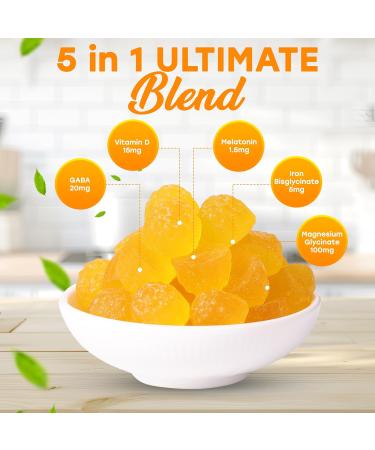 Magnesium Glycinate Gummies 100mg for Kids and Adults - Glicinato de Magnesio Pineapple - Buy Online on GoSupps.com