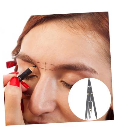 Didiseaon Eyebrow Scale Brow Mapping Ruler Adjustable Eyebrow Ruler Balance Measuring Ruler Second Generation 16X4.5X0.6CM Black - Buy Online on GoSupps.com