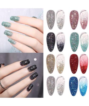 7.3ml Starry Sky Gel UV Lamp Need LED Lamp Colorful Gel Nail Polish Manicure Art Aurora Diamond Gel - (Color: 4) - Buy Online on GoSupps.com