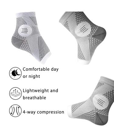 Neuropathy Toeless Support Socks - Ankle Foot Compression for Pain Relief | Ideal for Plantar Fasciitis Tendonitis Arthritis Heel Spurs | Unisex Small Size - Buy Online on GoSupps.com