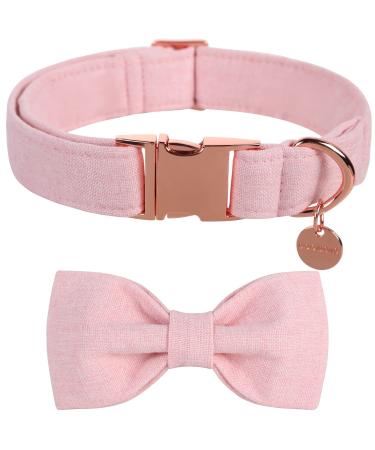 Dogwong dog collar with removable fly pink pet collar dog hinge gift for girls or boys dogs comfortable adjustable dog collar for small medium-sized dogs X-Small (Pack of 1) Hell-Pink