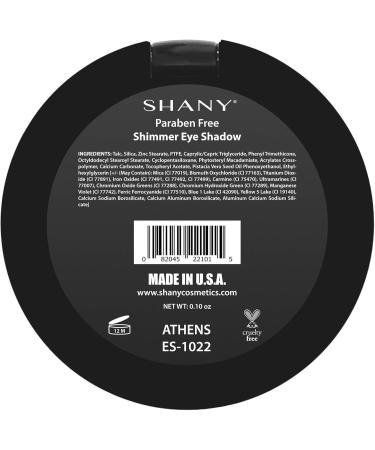SHANY Paraben Free Silky Shimmer Eye Shadow Athens - Buy Online on GoSupps.com