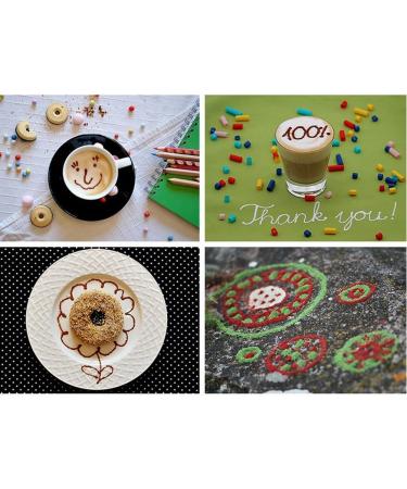 Velidy lectrique pices Pen Caf Art Pen pour latte et nourriture Art des messages cr atifs et dessins avec Cinnomon Marc de caf poudre de cacao sucre de sol - Buy Online on GoSupps.com