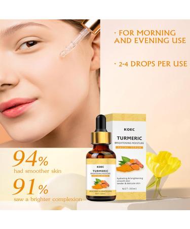 Turmeric Skin Brightening Serum Turmeric Face Serum Dark Spot Remover Serum For Face Skin Lightening Serum Turmeric Facial Serum for Lifting & Age Spots Sun Spot Improve Skin Tone - Buy Online on GoSupps.com