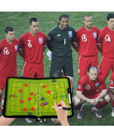 TXENCEX Football Coaching Board Coaches Clipboard Tactical Magnetic Board Kit Portable Strategy Coach Board with Dry Erase  Marker Pen and Zipper Bag - Buy Online on GoSupps.com