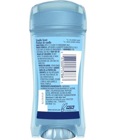 Secret Clear Gel Antiperspirant and Deodorant Vanilla Scent 73 grams Cozy Vanilla 73 g (Pack of 1) - Buy Online on GoSupps.com