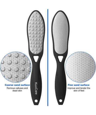 Pedicure Foot File Callus Remover - Double-Sided Stainless Steel Scrubber for Dead Skin Exfoliation - Buy Online on GoSupps.com
