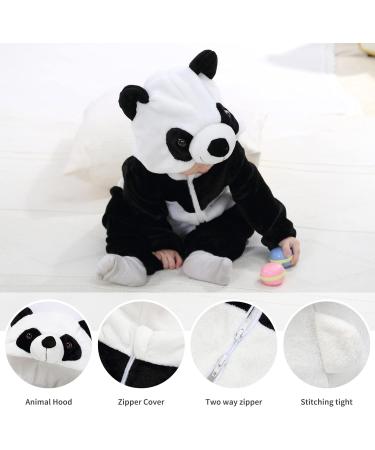 COOKY.D Unisex Winter Hooded Romper Jumpsuit - Panda Design (12-18 Months) - Buy Online on GoSupps.com