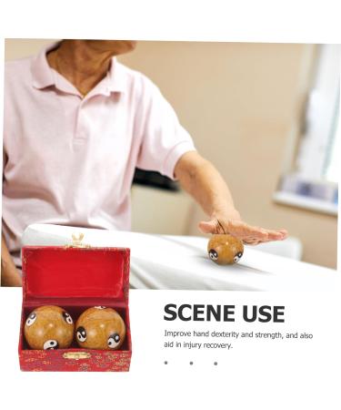 Magiclulu Baoding Massage Globe Balls - Reflex Zone Hand Massage & Exercise - Cloisonn Design - Buy Online on GoSupps.com