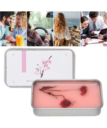 Elegant Solid Perfume Portable Peach Blossom White Tea Scented Solid Balm 12g Safe Travel Friendly for Women on the Go - Buy Online on GoSupps.com