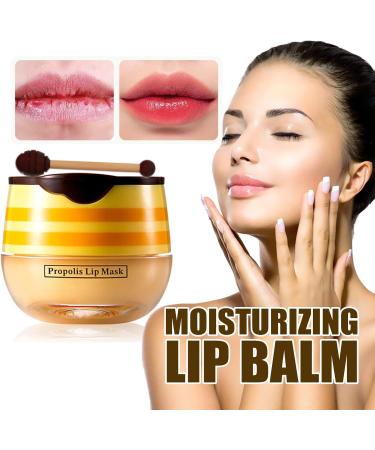 Tongyend Lip Sleeping Mask Honey Lip Mask Overnight Lip Balm Lip Plumper Care Day Night Repair For Dry Chapped Peeling Cracked Lips Lip Balm Locks in Moisture Lip Care - Buy Online on GoSupps.com