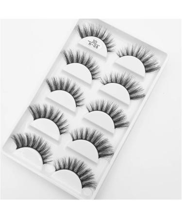 UAMOU 16 Style 10/50 Boxes 3D Mink Lashes Natural Cross False Eyelashes Long Messy Makeup Eye Lashes Faux Cils Maquillaje Cheerfully (Color : 5Pairs H 06 Size : 10Boxes 50Pairs) - Buy Online on GoSupps.com