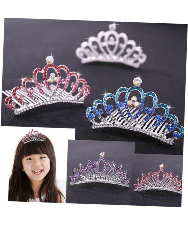 Beaupretty Kids girls princess Side hair comb Mini Tiara Hair Clips combs for kids Princess Accessories kids comb women Tiara Comb mini tiara comb multicolor girl child Comb - Buy Online on GoSupps.com