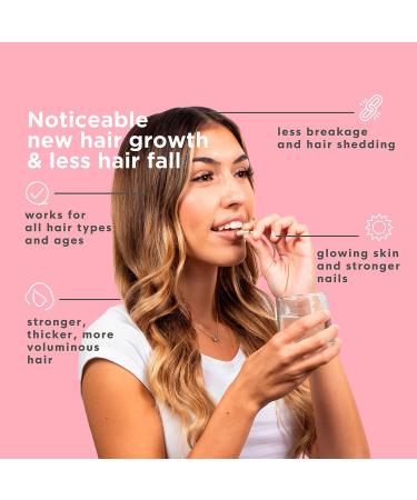 HairAnew Hair Growth Vitamins for Thicker Stronger Hair | Works for Women & Men All Hair Types | 11 Hair Vitamins & Ingredients | 5000mcg Biotin | Vegan | Independently Tested | 60 Capsules (3) - Buy Online on GoSupps.com