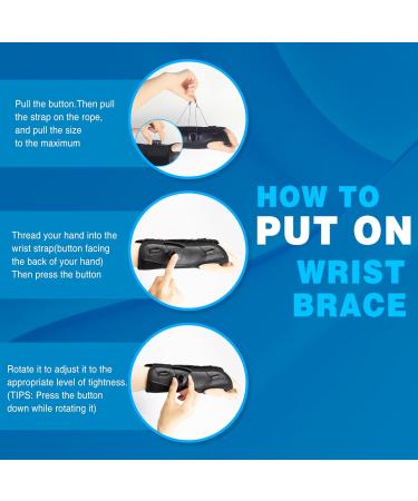 Adjustable Wrist Brace for Carpal Tunnel | Night Sleep Support | Arthritis & Tendonitis Relief - Black - Buy Online on GoSupps.com