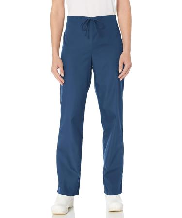 Cherokee Men and Women Scrub Set Modern Fit V-neck Top with Drawstring Pants - Navy, Medium - Buy Online on GoSupps.com