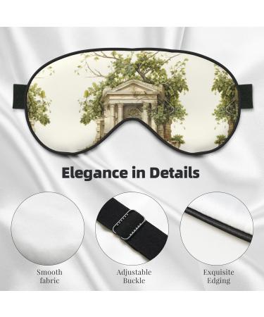 SSIMOO Antique Roman Olive Branch & Greek Sleep Mask | Adjustable Breathable Eye Mask for Comfortable Sleep - International Shipping Available - Buy Online on GoSupps.com